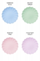 Plastic plates with a frill