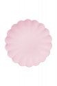 Plastic plates with a frill