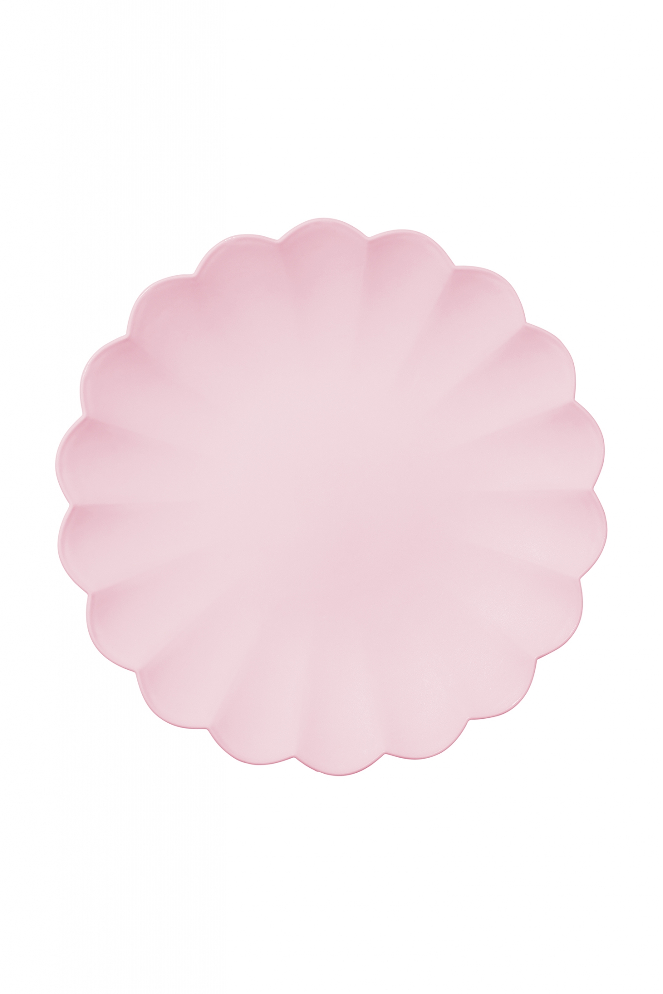 Plastic plates with a frill