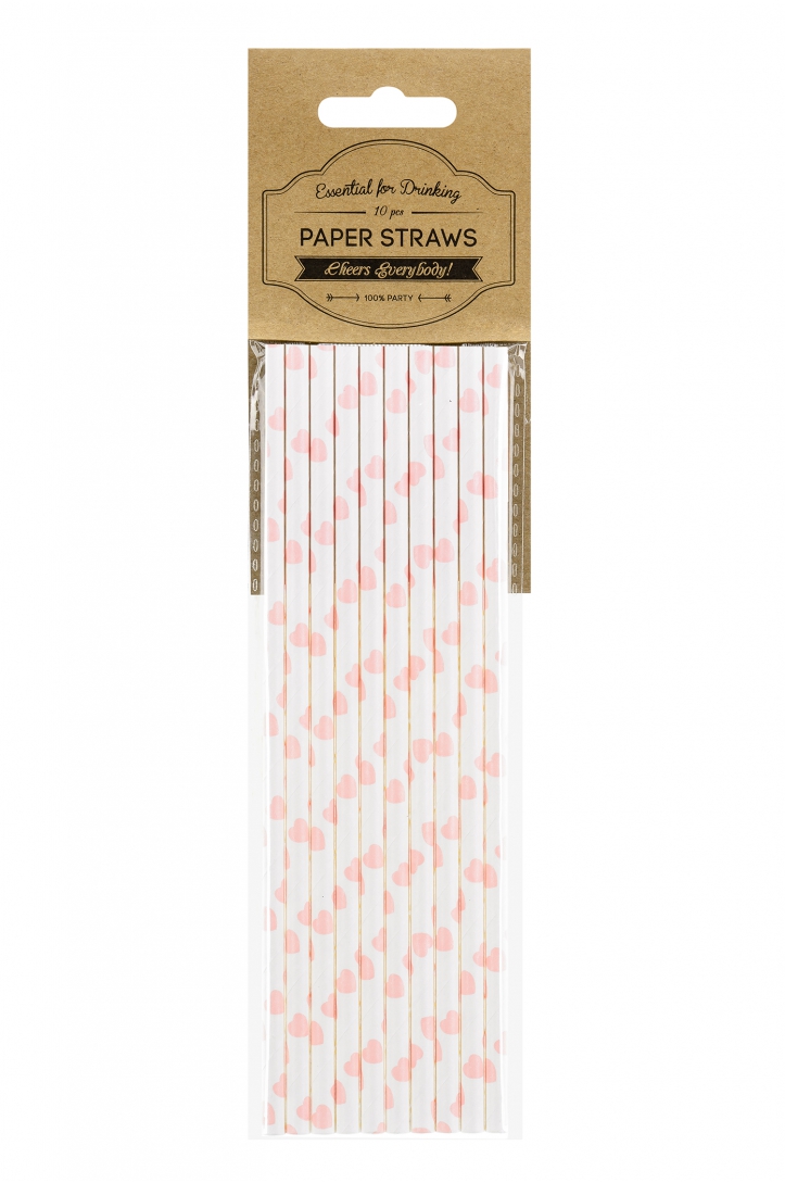 Paper straws Hearts