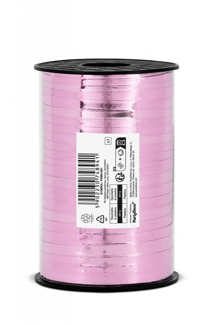 WSTĄŻKA PLASTIKOWA ZŁOTA 5mm/225m