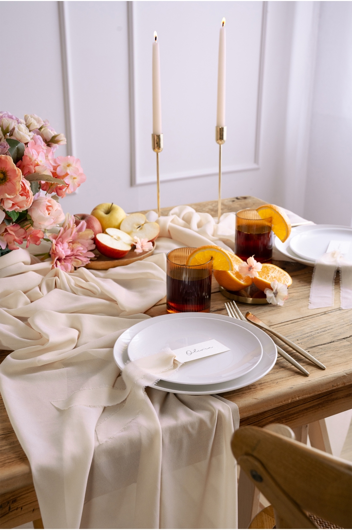 Chiffon table runner 0,48 x 5 m