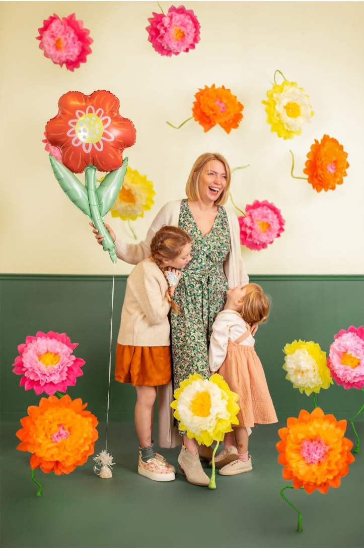 Papierblumen-Dekorationen mix