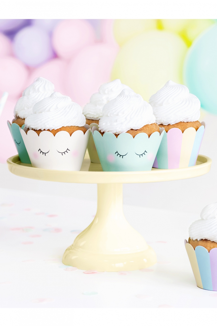 Papilotki na muffinki Jednorożec