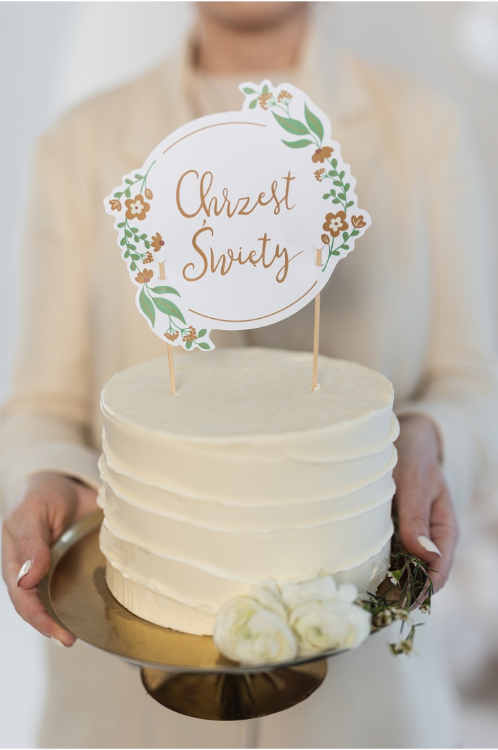 Topper na tort ''Chrzest Święty''
