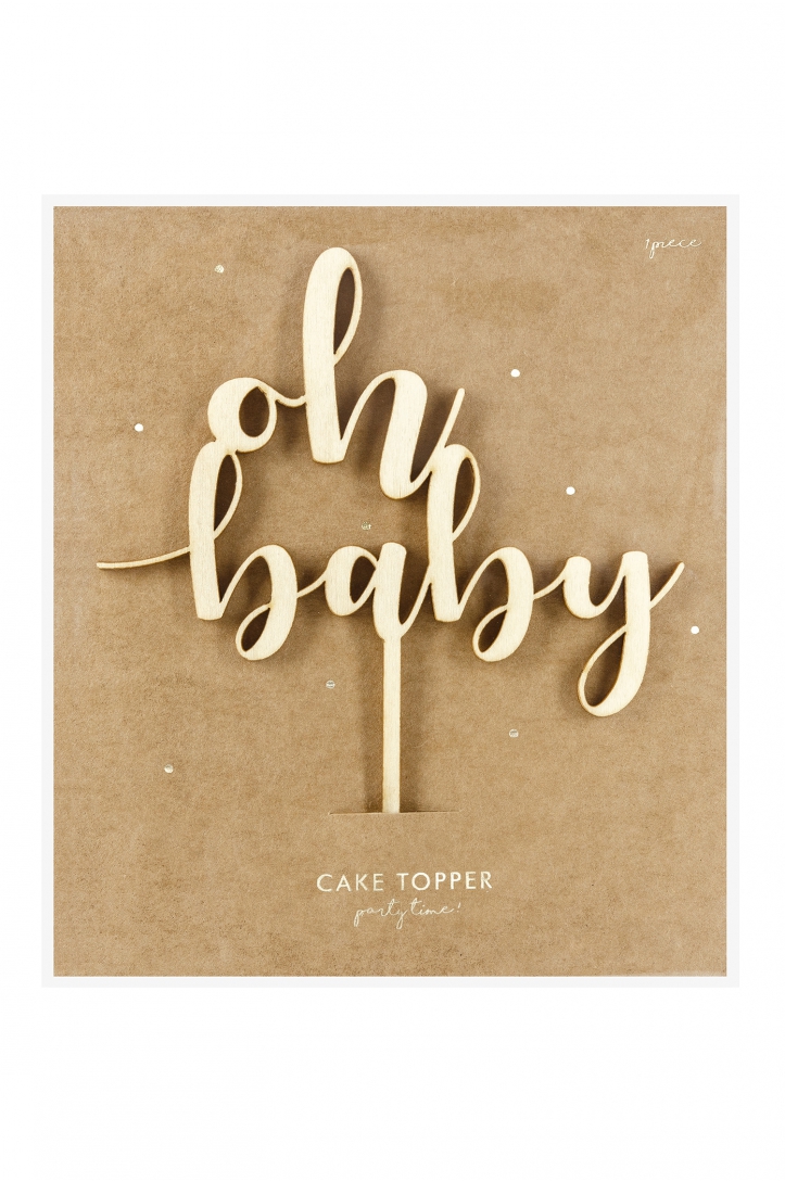 Holz Topper "Oh baby"