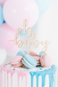 Wooden topper "Oh baby"