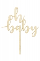 Wooden topper "Oh baby"