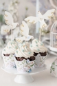 Cupcake decorations - Doves