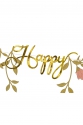 Banner Happy Birthday Flowers