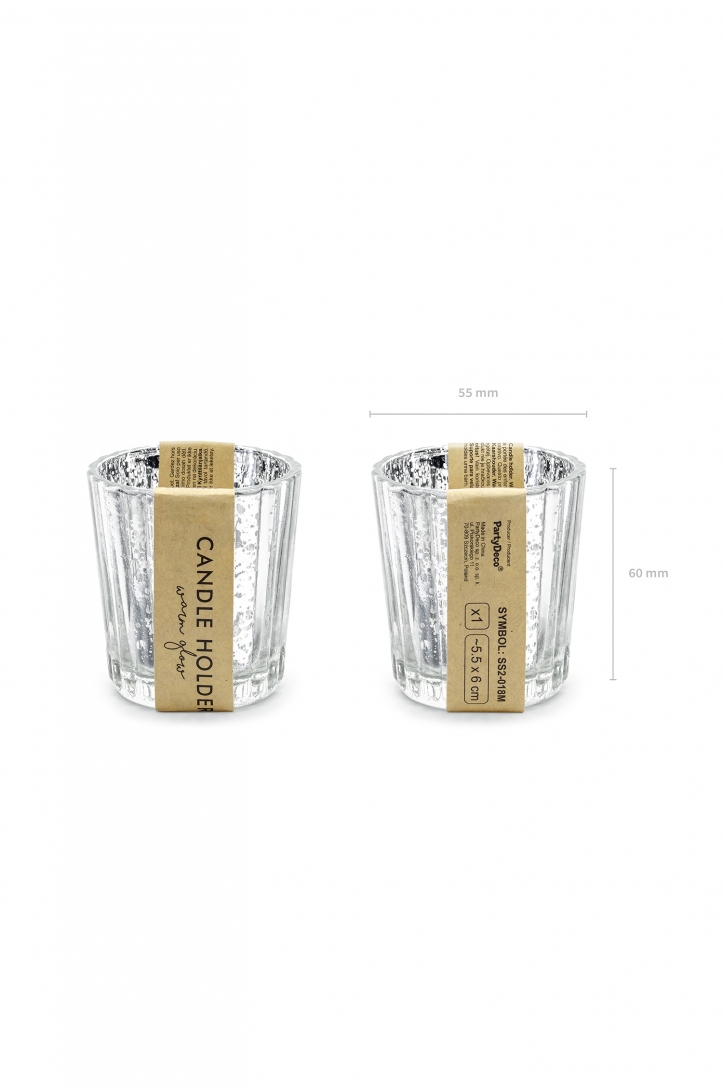Glas Kerzenhalter 6cm
