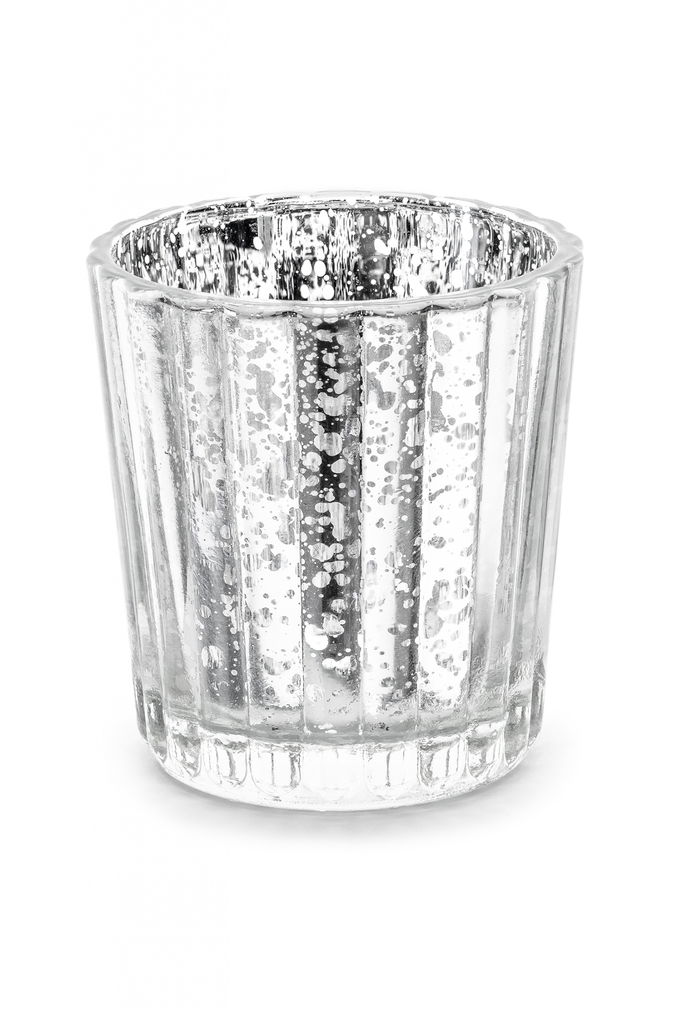 Glass candle holder 6cm