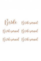 Naklejki na kieliszki ''Bride & Bridesmaid''