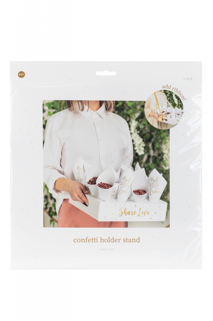 Confetti cone stand