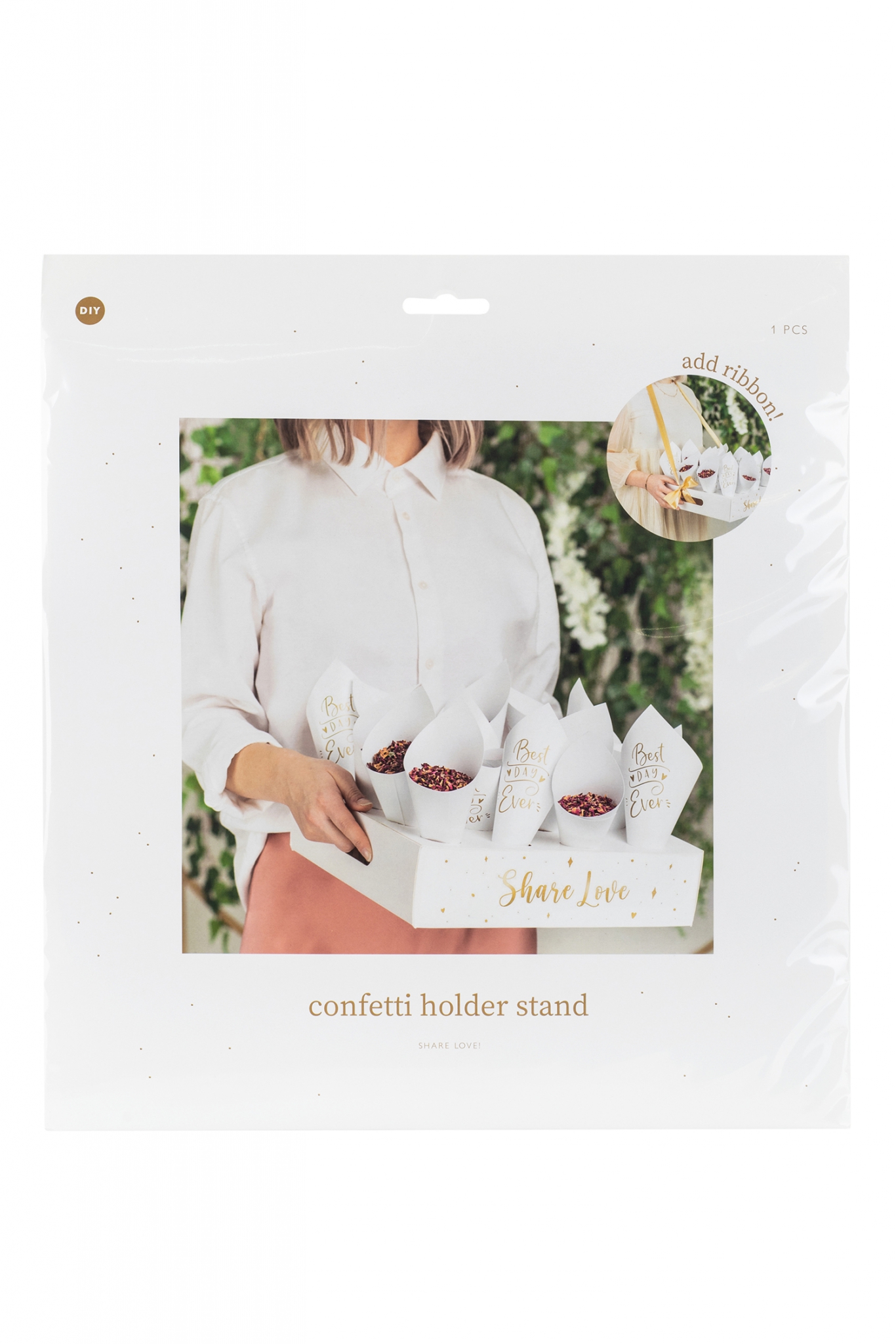 Confetti cone stand