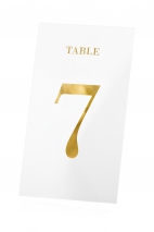 Table numbers transparent