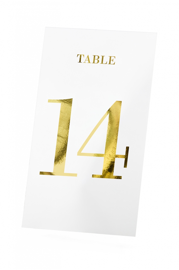 Table numbers transparent