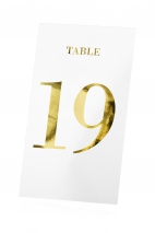 Table numbers transparent