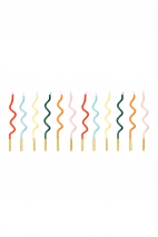 Twisted Birthday Candles Rainbow