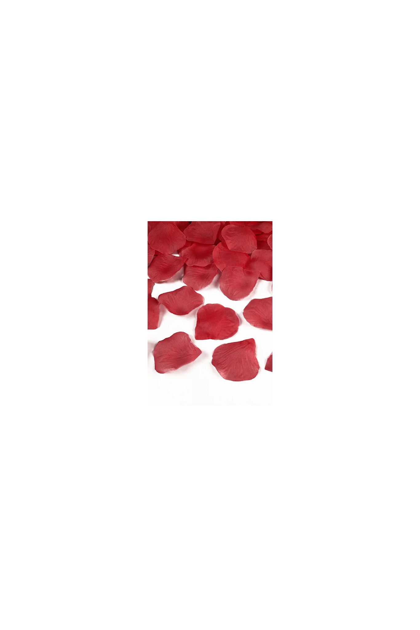 Rose petals packed in a pouch
