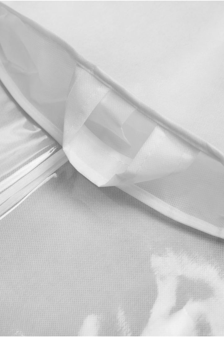 KLEIDERSCHUTZHÜLLEN KURZ CLEAR FRONT