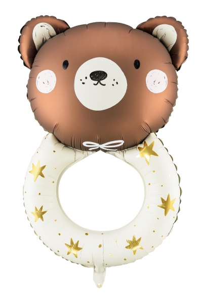  Foil Balloon Rattle Bear