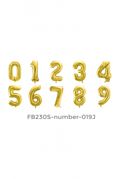  Foil Balloon Number Gold