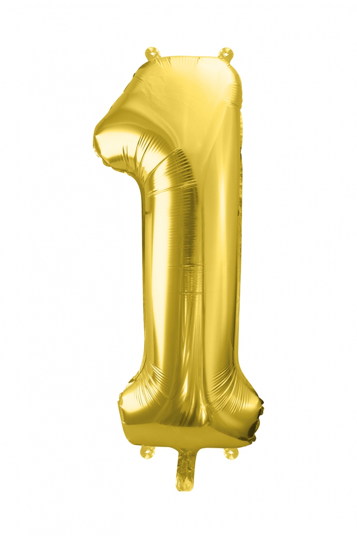 Foil Balloon Number Gold