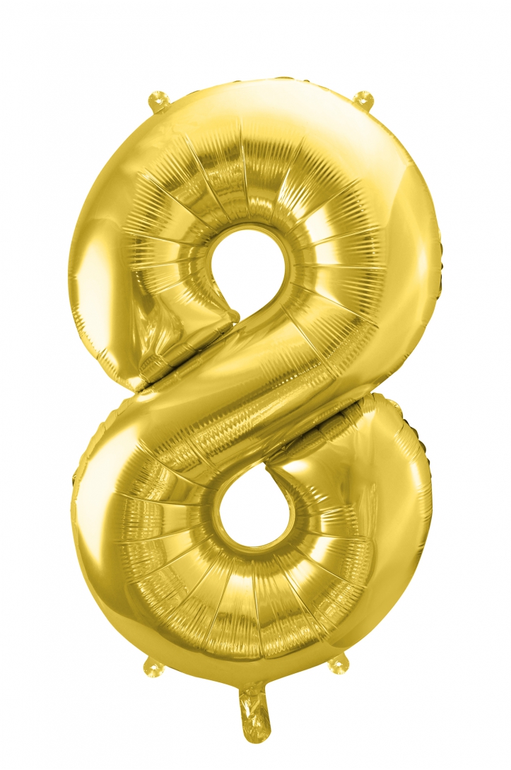 Foil Balloon Number Gold