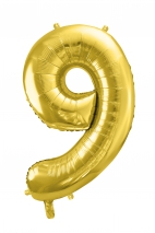 Foil Balloon Number Gold