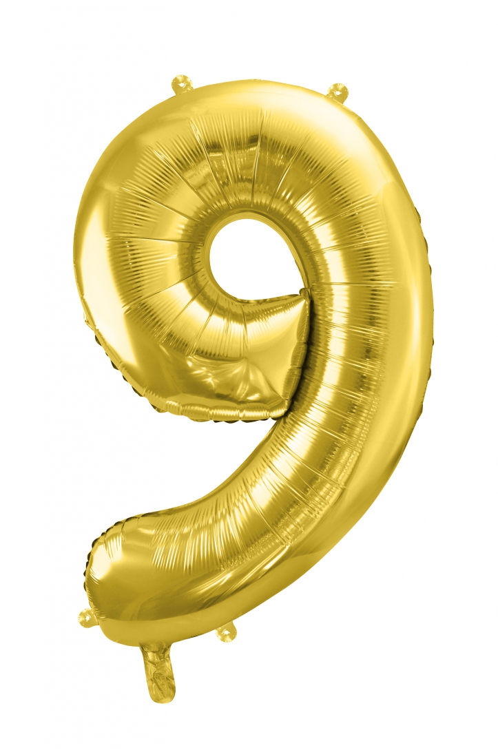 Foil Balloon Number Gold
