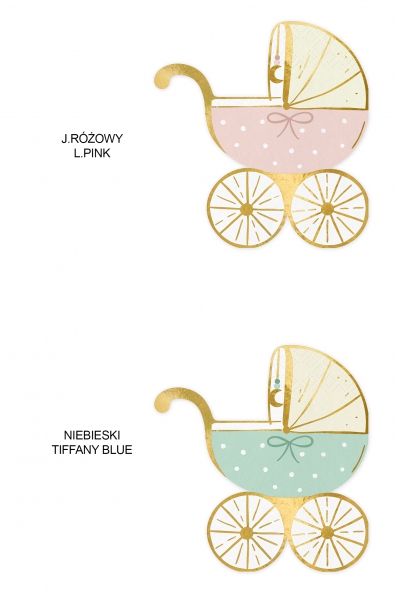 Papierservietten Kinderwagen