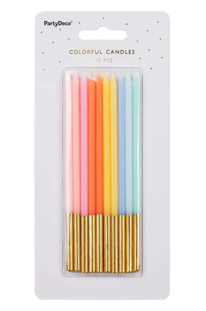 Smooth birthday candles MIX