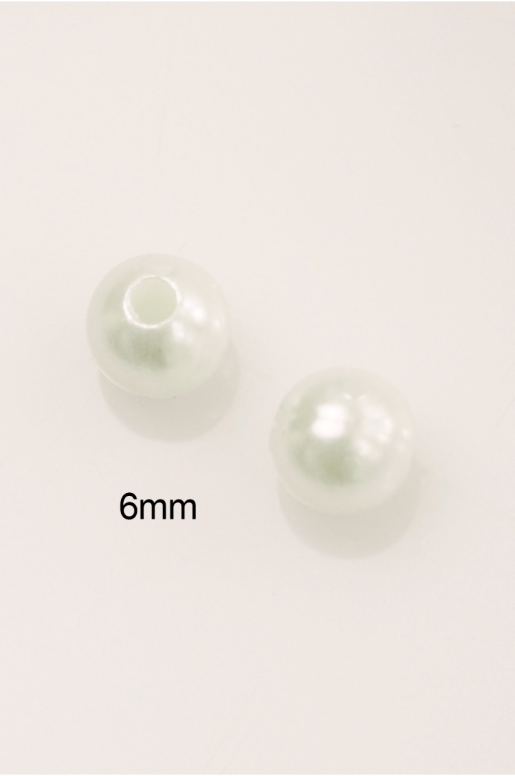 Pearls 6mm, package 100 pieces