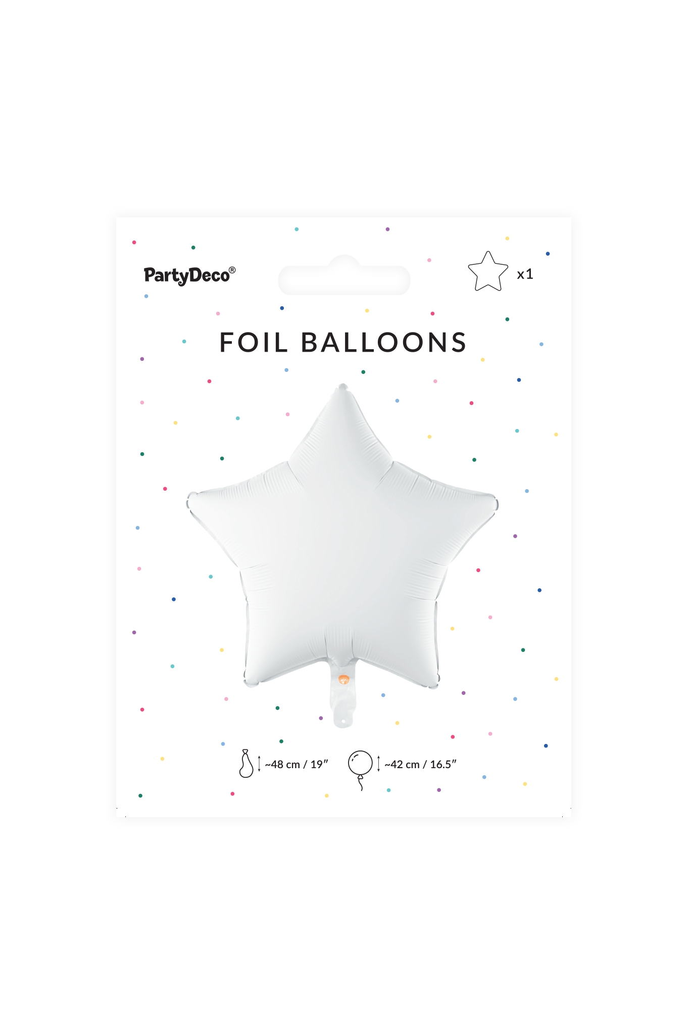 PASTEL FOLIENBALLON STERN 48 CM