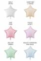 PASTEL FOIL BALLOON STAR, 48 CM