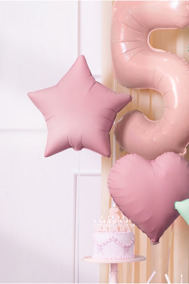 BALON FOLIOWY PASTELOWY GWIAZDKA 48 CM