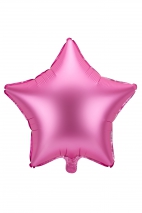 BALON FOLIOWY GWIAZDKA 48 CM, RÓŻOWY
