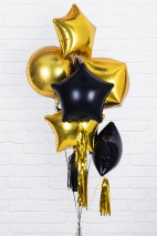 FOIL BALLOON METALLIC STAR 48 CM, ROSE GOLD