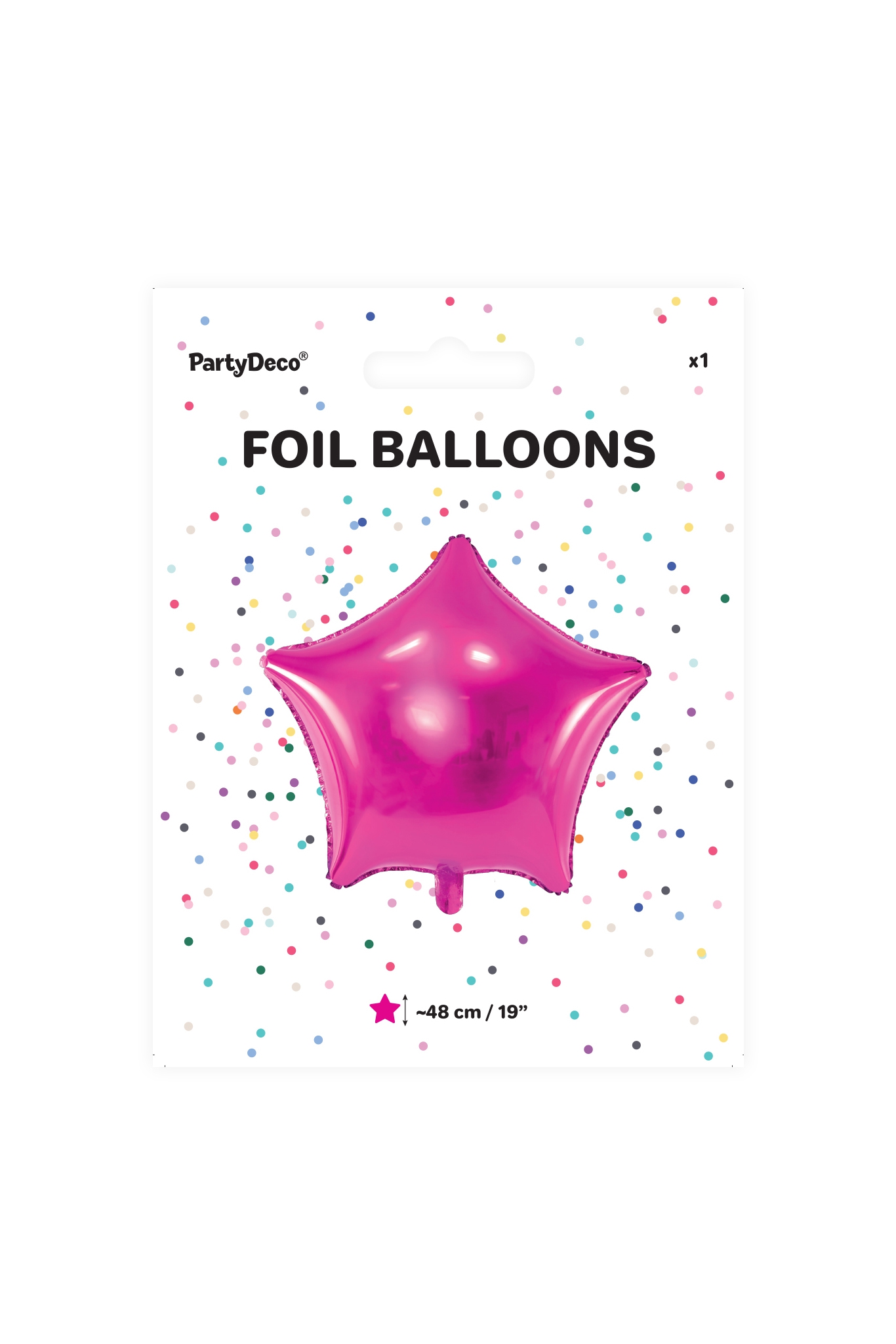 FOLIENBALLON METALLISCH STERN 48 CM, ROSE GOLD