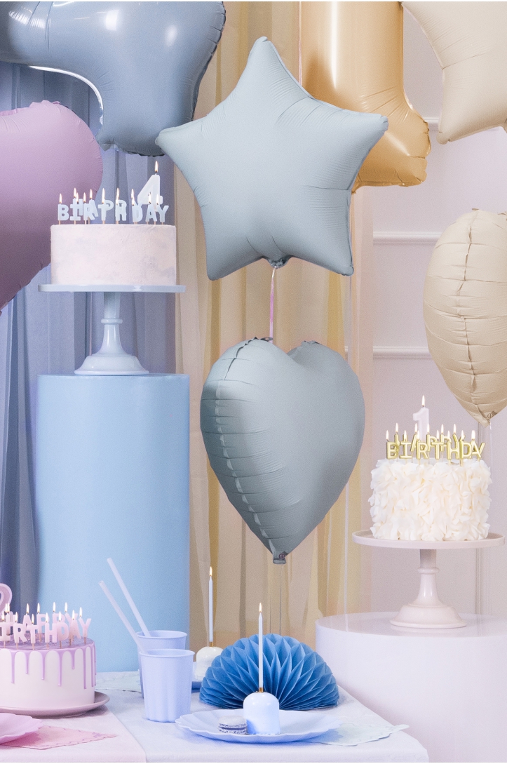Foil Balloon Heart, 61cm, white