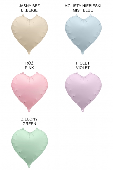Balon foliowy Serce, 61cm, biały