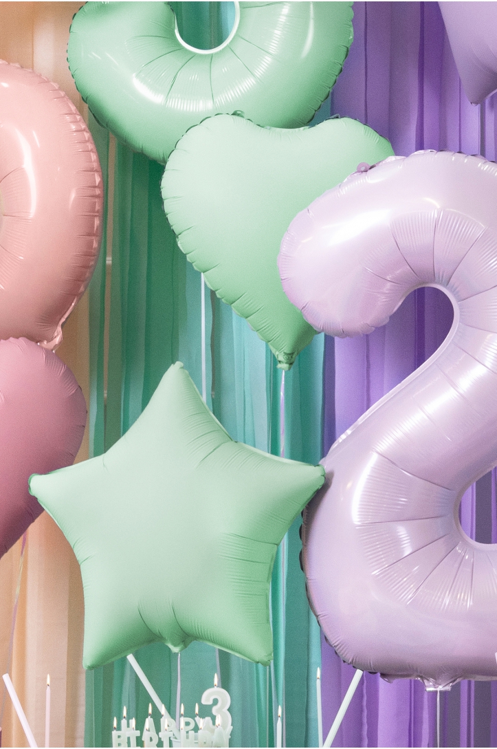 Foil Balloon Heart, 61cm, white