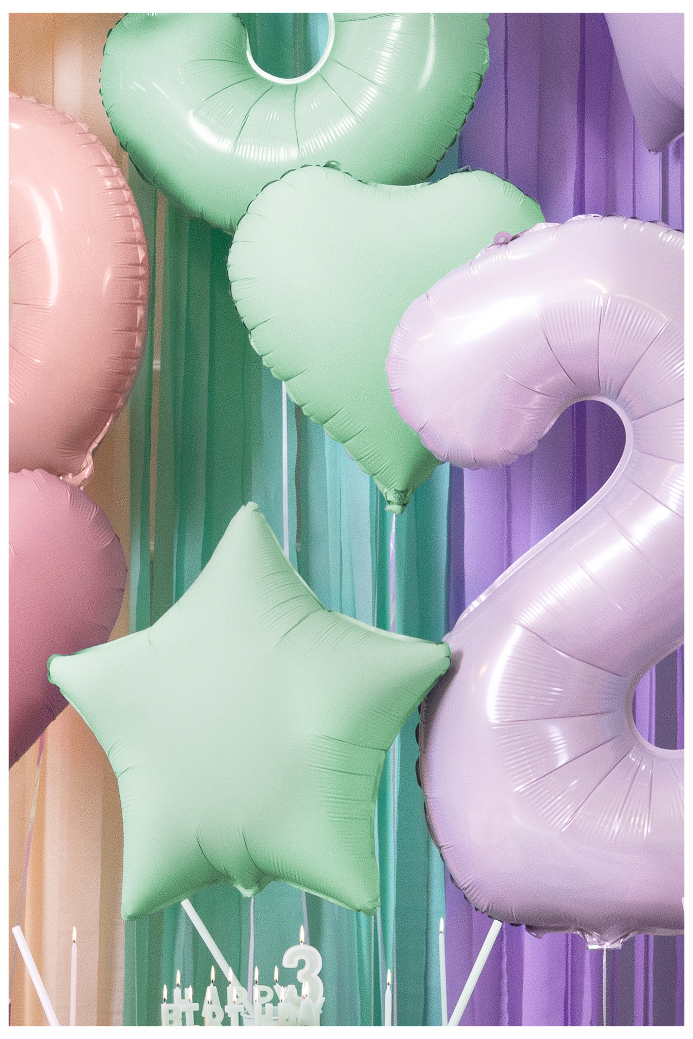 Foil Balloon Heart, 61cm, white