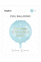 Balon foliowy Komunia Święta Niebieski