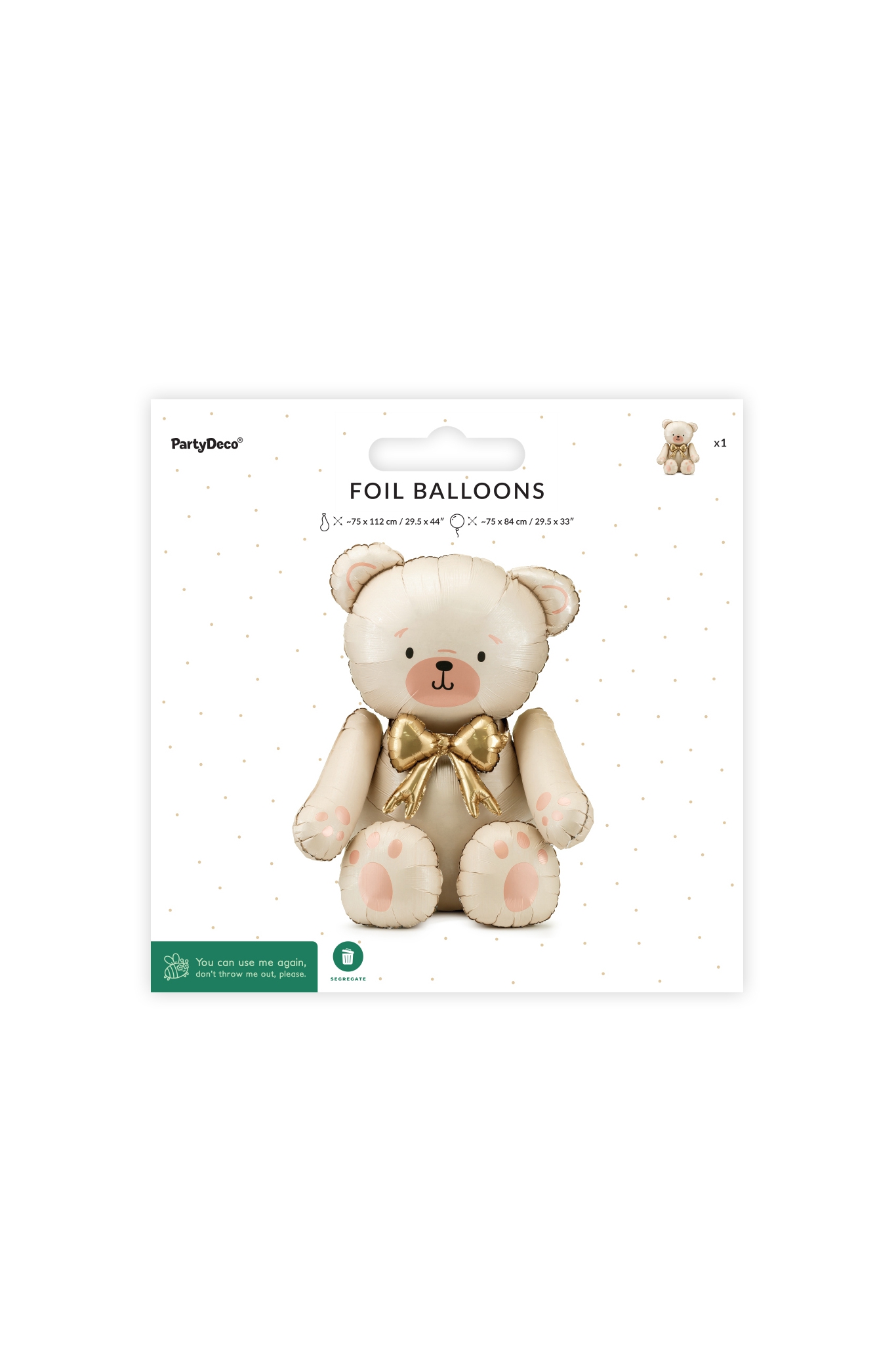 Standing foil balloon Bear