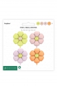Folienballons Gänseblümchen Mix