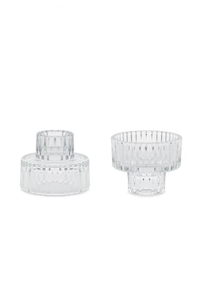 Glas Kerzenhalter 2-in-1