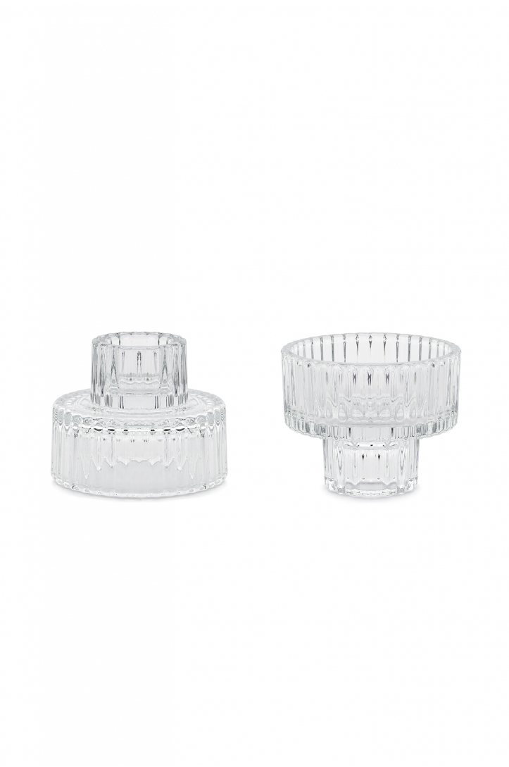 Glass Candle Holder 2-in-1