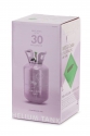Helium tank, pink, 30 balloons